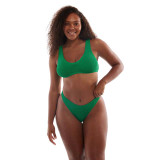 Love & Bikinis Women's Barcelona Full One Size Bikini Bottoms in Jade colorway