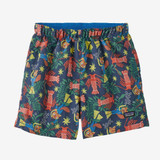 The Patagonia Toddlers' Baggies Shorts in the Drew and Lobby Lagom Blue Colorway