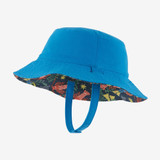 The Patagonia Baby Reversible Sun Bucket Hat in Lagom BLue