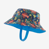 The Patagonia Baby Reversible Sun Bucket Hat in the Drew and Lobby Pattern