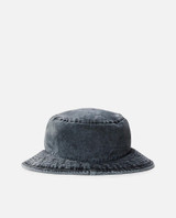 Rip Curl Washed UPF Mid Brim Bucket Hat in washed black colorway