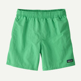 The Patagonia Boys' Baggies 5" Shorts in Aloe Green