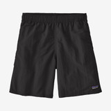 The Patagonia Boys' Baggies 7" Shorts straight-leg in Black