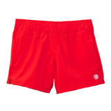 TYLER'S Girls' Solid Volley Shorts in navy blue, angled side view