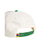 The Mañana Two Tone Snapback in the Kelly Green and Off White Colorway