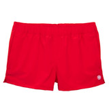 TYLER'S Women's Solid Volley Shorts in blue, angled view shot