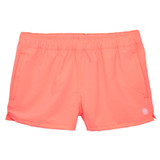 TYLER'S Women's Solid Volley Shorts in black, displayed on model
