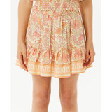 Rip Curl Girls' Hidden Tropic Skirt in lemon ice colorway
