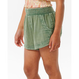 Rip Curl Girls' Classic 3" Surf Shorts in Sage front view