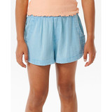 Rip Curl Girls' Classic 3" Surf good Shorts in light blue colorway