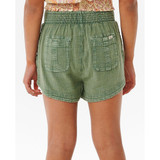 Rip Curl Girls' Classic 3" Surf Shorts in Sage side view