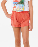 Rip Curl Girls' Classic 3" Surf Shorts in Cayenne colorway