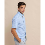 The Intercoastal Forget A-Boat It Short Sleeve Sport Shirt in Clearwater Blue colorway