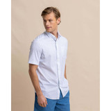 The brrr° Intercoastal Casual Water Short Sleeve Sport Shirt in Classic White colorway