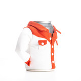 Puffin Drinkwear The Howdy Koozie in Sandy White & Risky Red colorway