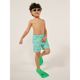 The Chubbies Toddlers' Classic Swim Trunks in the Lil Swimmers Mint Colorway
