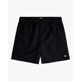 The All Day Layback 16" Elastic Waist Shorts in Black colorway