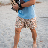 Burlebo Men's Everyday Performance Shorts in Venado Camo back view