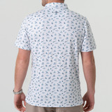 The Burlebo Men's Performance Polo in the Lonestar Colorway