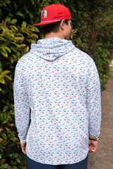 The Burlebo Men's Performance Hoodie in the Great Outdoors Colorway