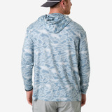 Burlebo Men's Performance Hoodie Seaside Camo front view
