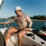 Burlebo Men's Performance Hoodie Bayside Camo lifestyle