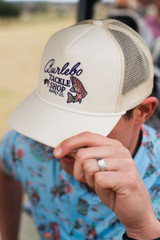 Burlebo Tackle Shop Trucker White front view