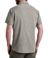 The Kuhl Men's Karib Stripe Short Sleeve Shirt in Ashwood