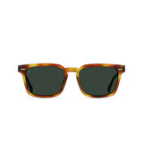 The Raen Adin Sunglasses in the Split Moab Tortoise and Green Polarized