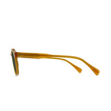 The Raen Clyve Sunglasses in the Honey and Green Polarized Colorway