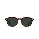The Raen Clyve Sunglasses in the Espresso Tortoise and Green Polarized Colorway