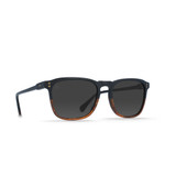 The Raen Wiley Sunglasses in the Burlwood and Black Polarized Colorway