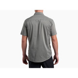 The Kuhl Men's Stealth Short Sleeve Button Up in Summit Grey