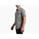 The Kuhl Men's Stealth Short Sleeve Button Up in Summit Grey