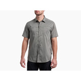 The Kuhl Men's Stealth Short Sleeve Button Up in Summit Grey