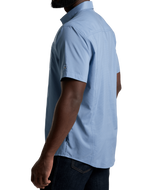 KUHL Men's Stealth Short Sleeve Shirt Shoreline Blue front
