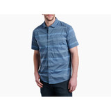 The Kuhl Men's Intriguer Short Sleeve Button Up Shirt Blue Cover Colorway