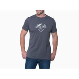 The Kuhl Men's Born In The Mountains Short Sleeve Tee in Carbon