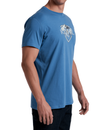 The Kuhl Men's Born In The Mountains Short Sleeve Tee in River Blue