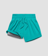 Southern Shirt Women's Lined Hybrid Shorts in emerald city colorway