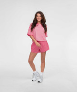 Southern Shirt Women's Lined Hybrid Shorts in Pink Lemonade colorway