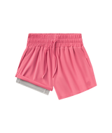 Southern Shirt Women's Lined Hybrid Shorts in Pink Lemonade colorway