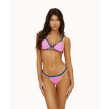 PilyQ Women's Ferrarini Crochet Bikini Top in Ultraviolet