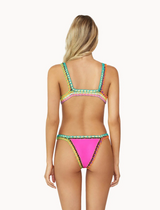 PQ Swim Ferrarini Crochet Bikini Bottoms Acai back view