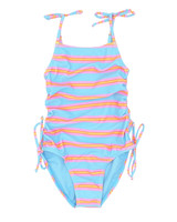 Decrease Quantity of Girls' Seaside One Piece Swimsuit in crystal blue colorway