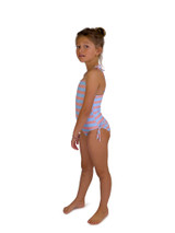 Feather 4 Arrow Girls' Seaside One Piece Swimsuit in crystal blue colorway
