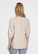 Dylan Women's Jolie Top in light grey colorway