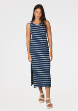 Dylan Women's Catalina Stripe Tank Dress in indigo