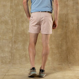 The Duck Head Men's 5 inch Gold School Chino Shorts in Washed Pink