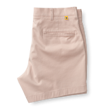 The Duck Head Men's 5 inch Gold School Chino Shorts in Washed Pink